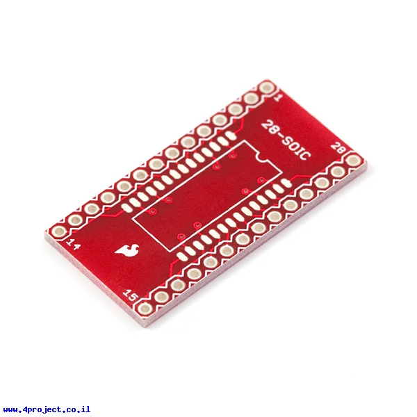 כרטיסון מתאם בין SOIC ל-DIP 28pin