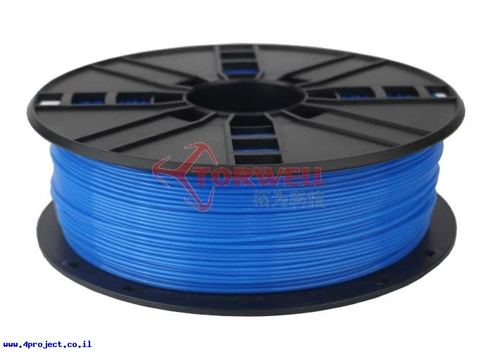 פלסטיק למדפסת תלת-מימד - כחול נאון - PLA 1.75mm