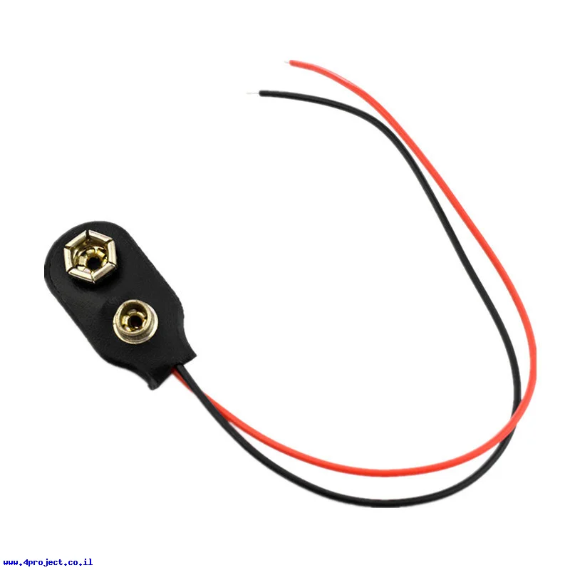מחבר 9V עם חוטים