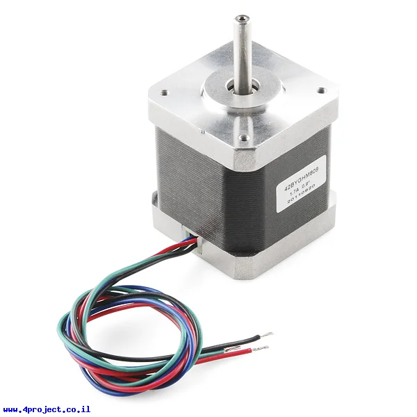 מנוע צעד 400 צעדים, NEMA 17, 3V/1.7A