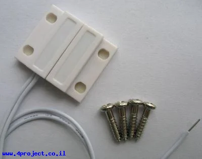 מפסק ריד (reed switch) N/O - חיישן מגנטי לדלת או חלון