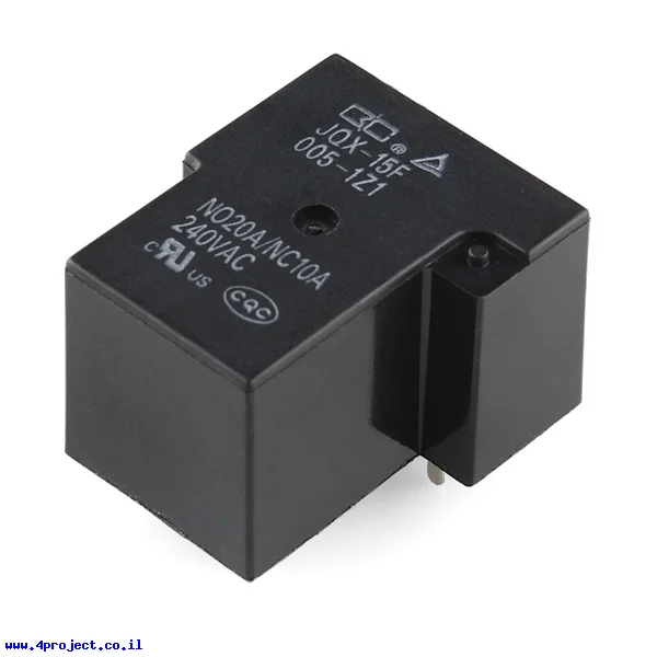 ממסר SPDT אטום, 20A@240VAC - סליל 5V