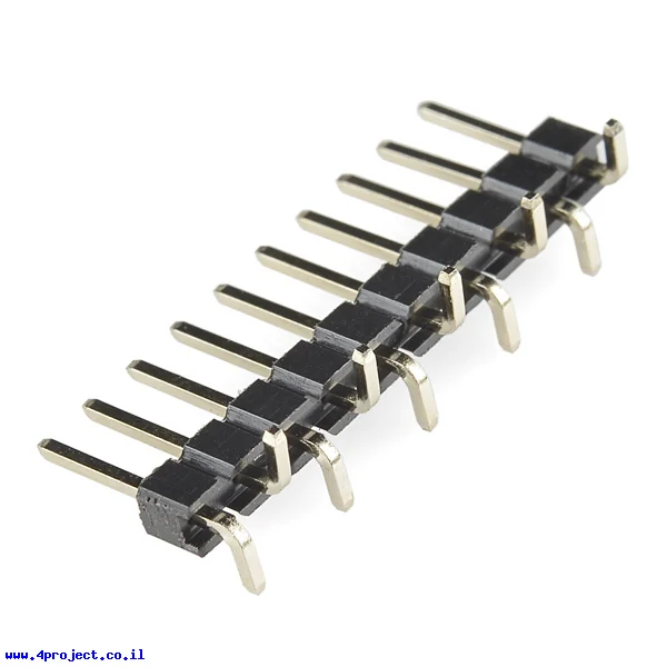 מחבר שורה זכר - 1x10 - להלחמת SMD