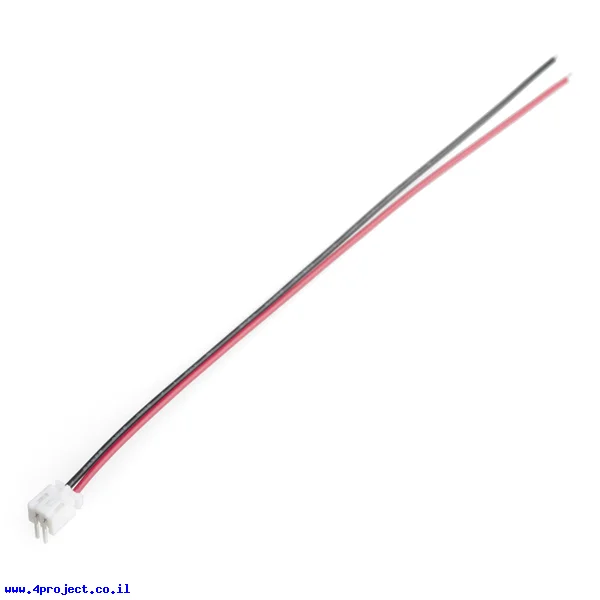 מחבר JST-PH 2-pin עם חוטים