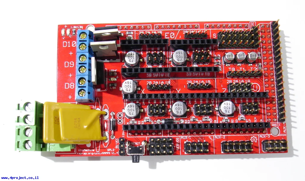 מגן Arduino - כרטיס RAMPS 1.4