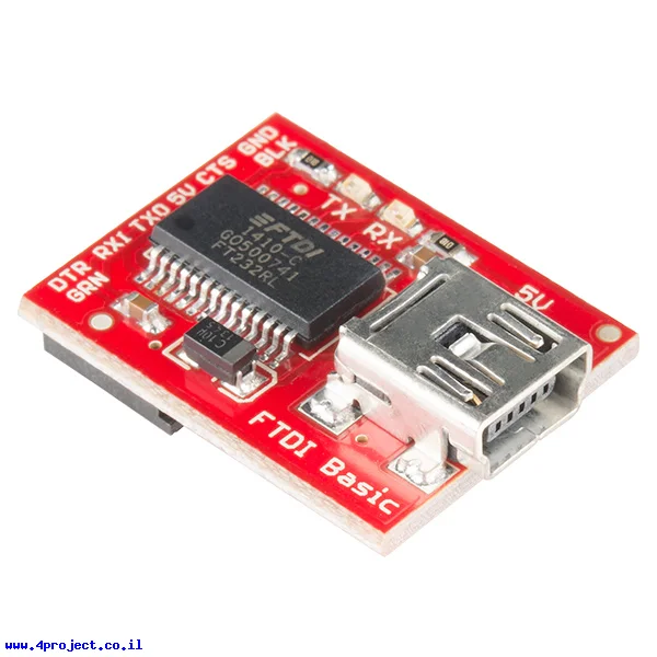 צורב Arduino - כרטיס FTDI Basic 5V