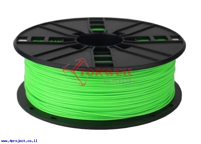 פלסטיק למדפסת תלת-מימד - ירוק נאון - ABS 1.75mm