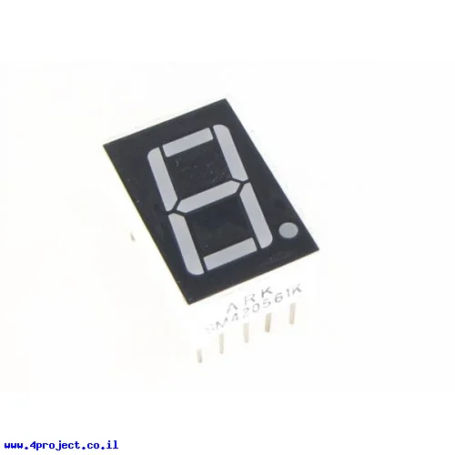 7Segment ירוק, 14 מ"מ, אנודה משותפת