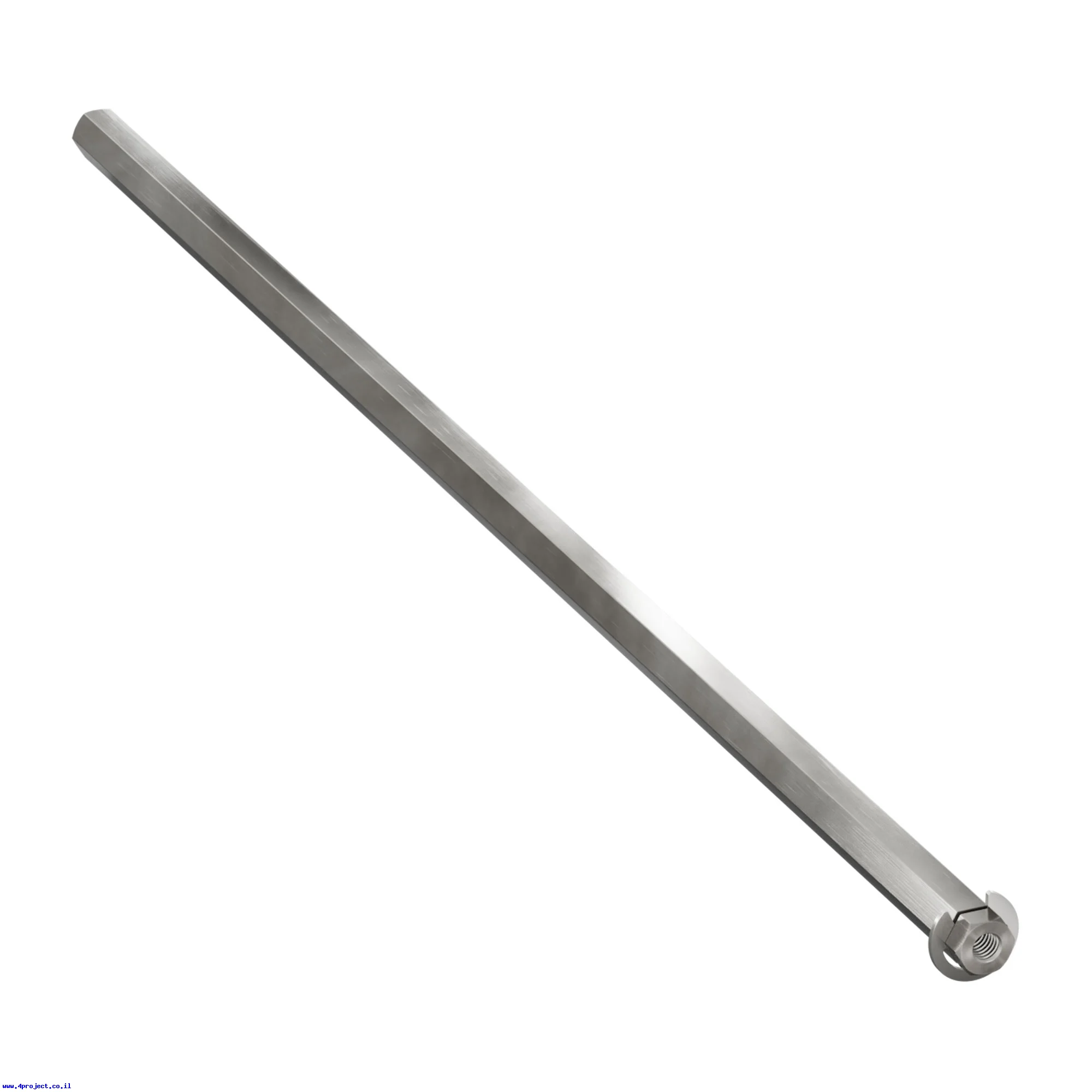 מוט REX 8mm פלדה עם טבעת - אורך 288 מ"מ