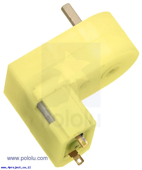 מנוע מיני פלסטי 80rpm @ 4.5V דגם LP - זווית