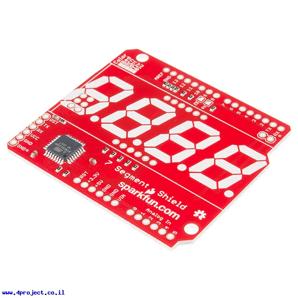 מגן Arduino לתצוגת 7Segment