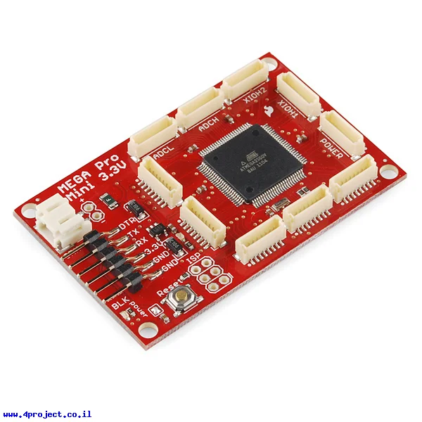 כרטיס פיתוח תואם Arduino Mega Pro Mini - 3.3V/8MHz