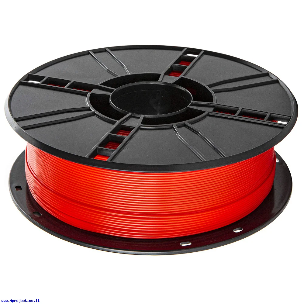 פלסטיק למדפסת תלת-מימד - אדום - ABS 1.75mm