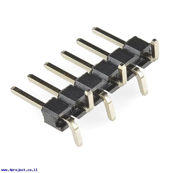 מחבר שורה זכר - 1x6 - להלחמת SMD