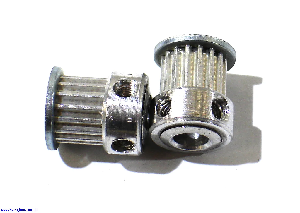 גלגלת רצועת תזמון GT2 6mm לציר 5 מ"מ - 16 שיניים (סין)