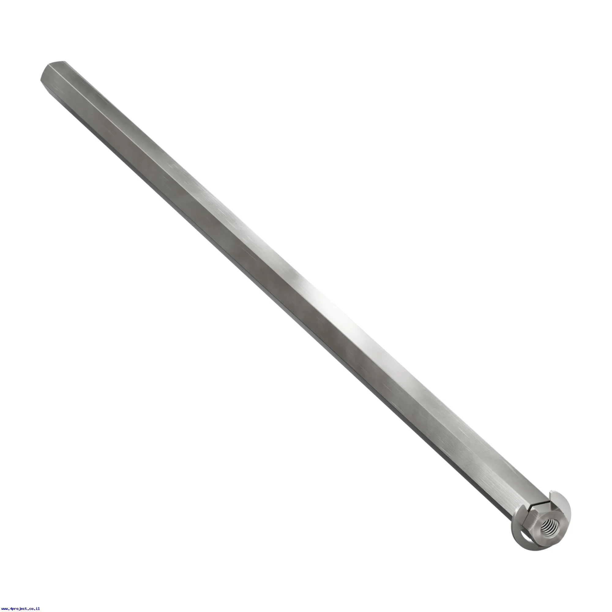מוט REX 8mm פלדה עם טבעת - אורך 240 מ"מ