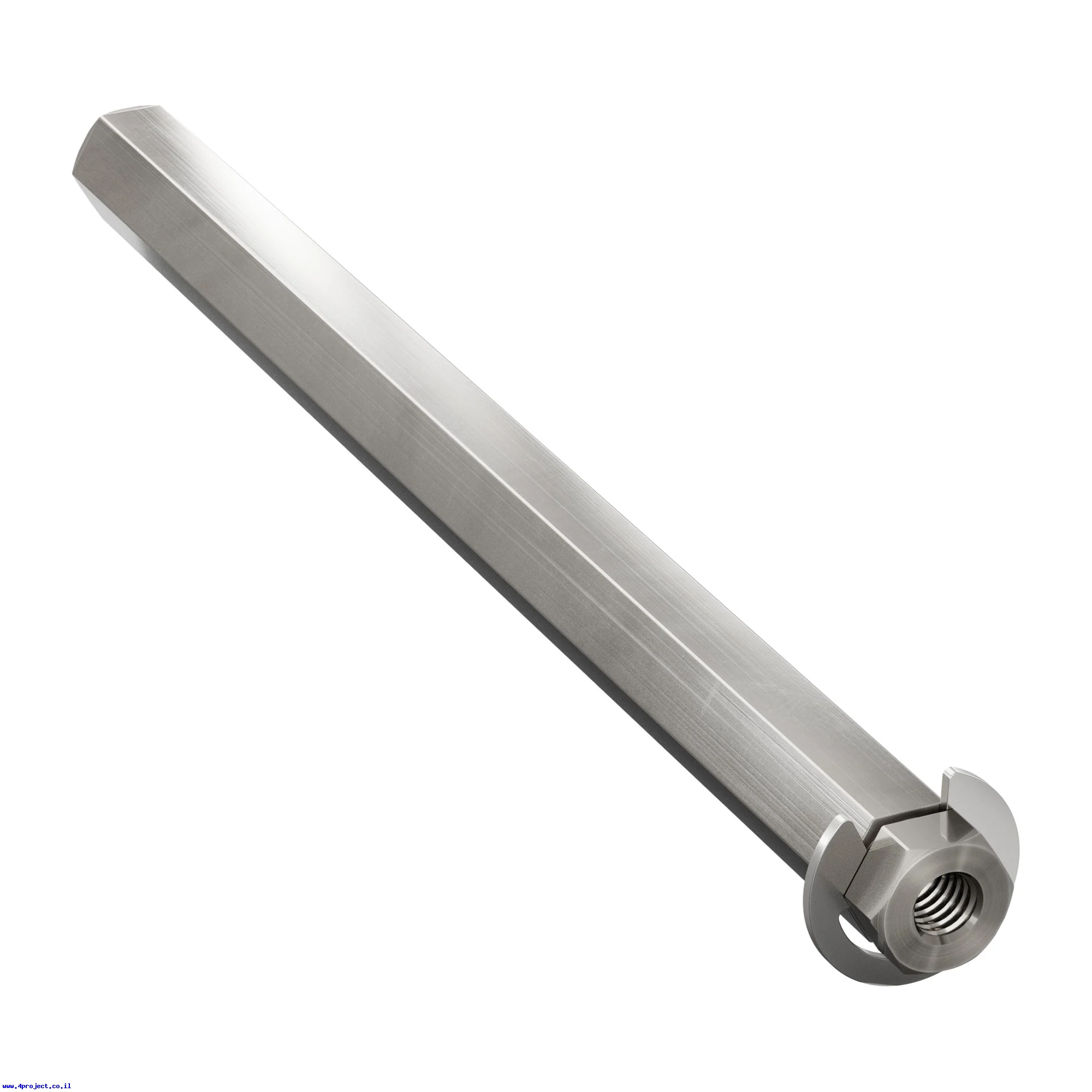 מוט REX 8mm פלדה עם טבעת - אורך 104 מ"מ