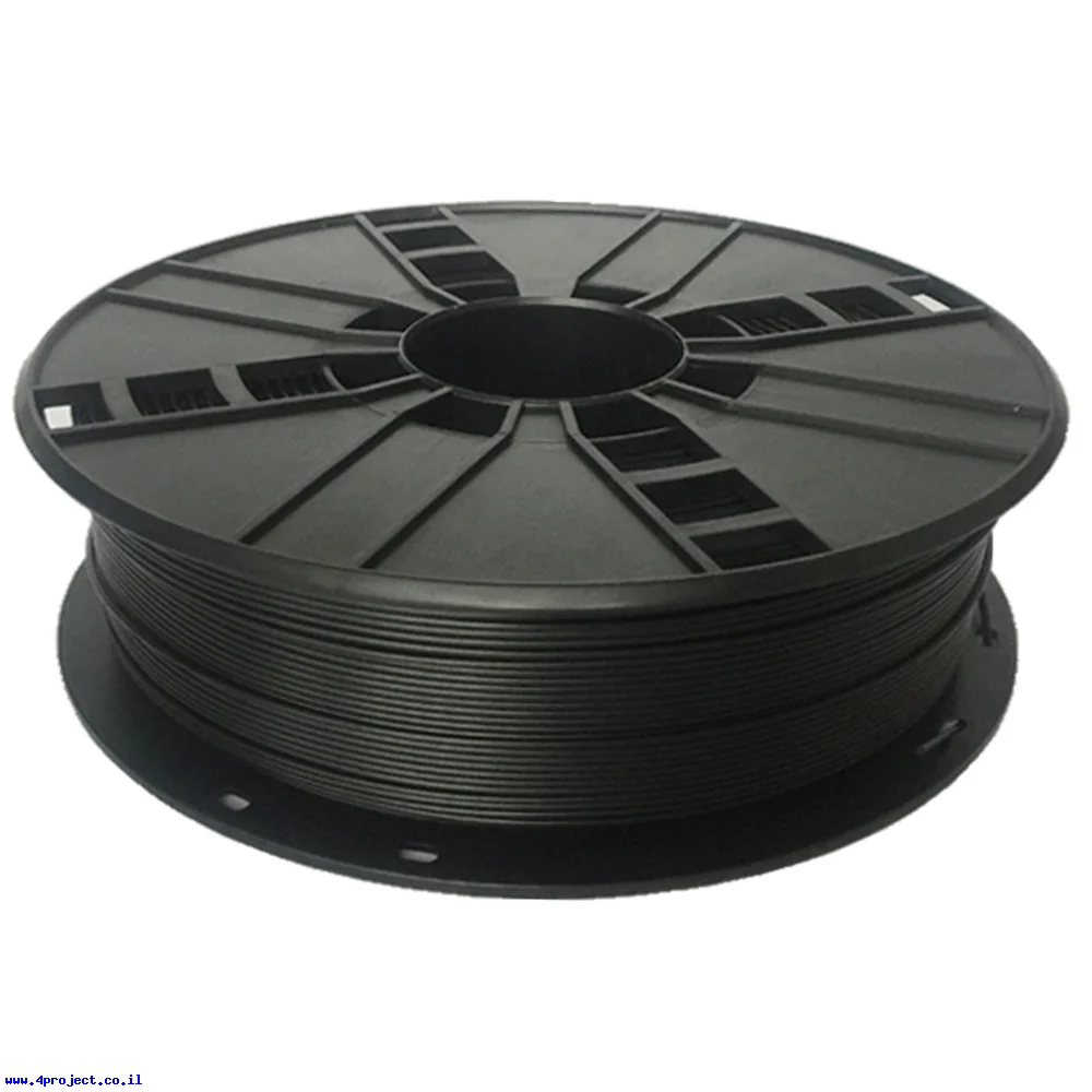 פלסטיק למדפסת תלת-מימד - שחור - Nylon 1.75mm