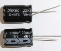 קבל אלקטרוליטי 2200 מיקרו 16 וולט