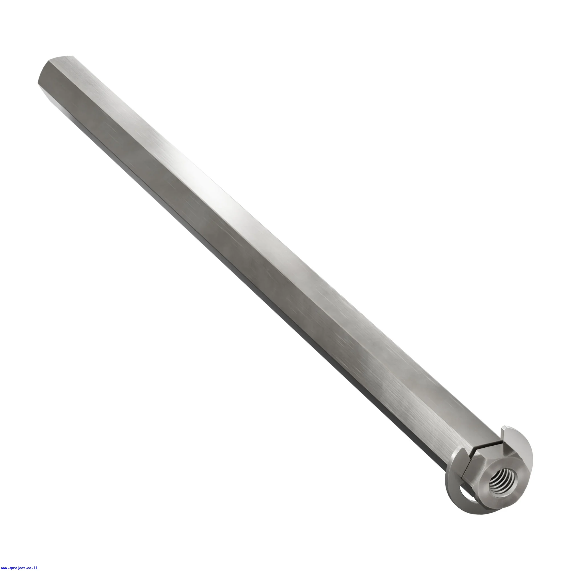 מוט REX 8mm פלדה עם טבעת - אורך 144 מ"מ