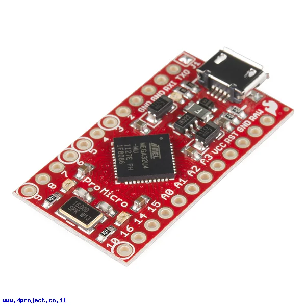 כרטיס פיתוח תואם Arduino Pro Micro 5V/16MHz
