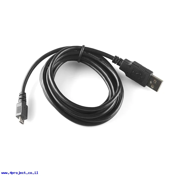 כבל USB A ל-microB באורך 1.8 מטר