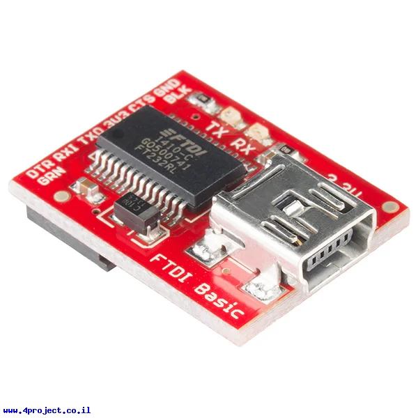 צורב Arduino - כרטיס FTDI Basic 3.3V