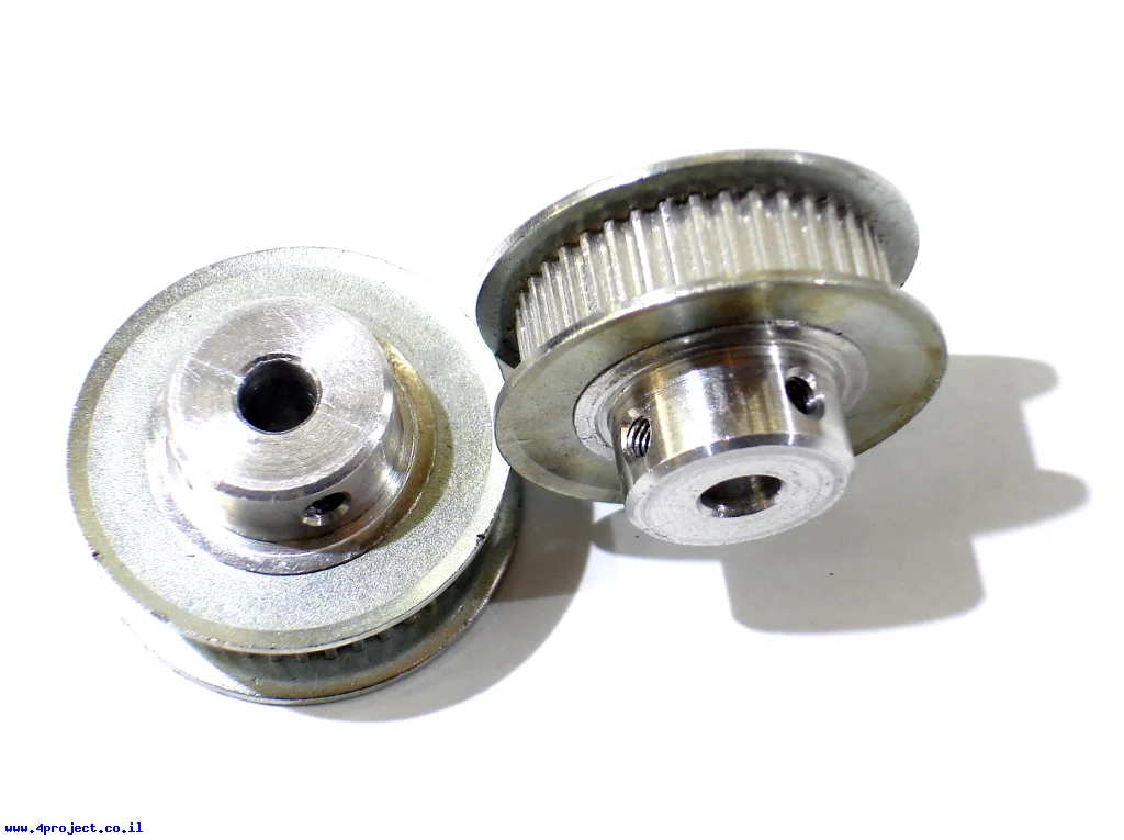 גלגלת רצועת תזמון GT2 6mm לציר 5 מ"מ - 40 שיניים (סין)