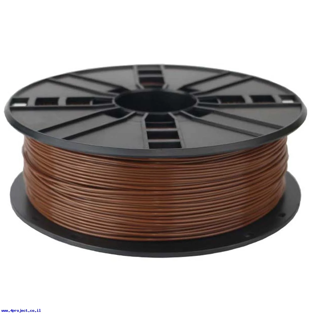 פלסטיק למדפסת תלת-מימד - חום - PLA 1.75mm