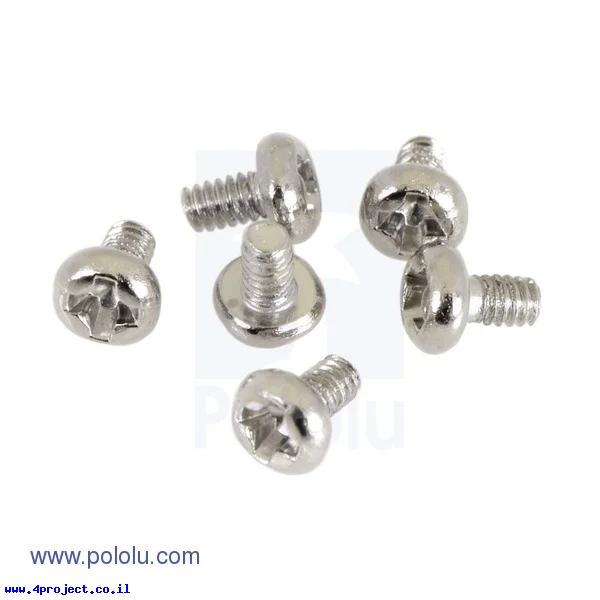 בורג פיליפס M1.6x3mm - חבילה של 6