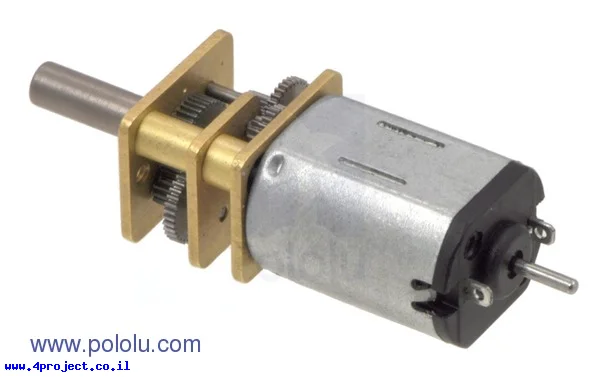 מנוע מיקרו HP עם ציר אחורי 410rpm @ 6v