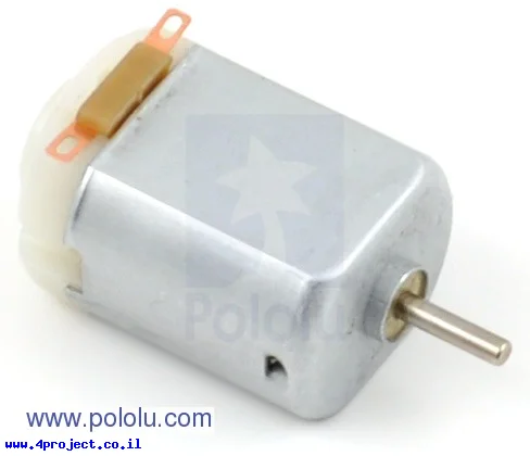 מנוע בגודל 130, מתח 3-12V, זרם תקיעה 800mA