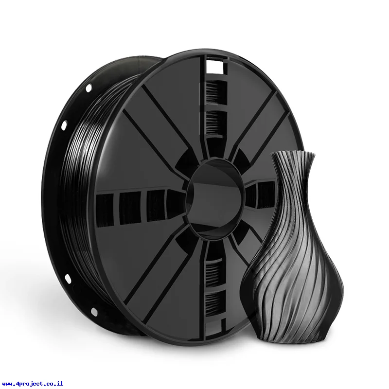 פלסטיק למדפסת תלת-מימד - שחור - PETG 1.75mm