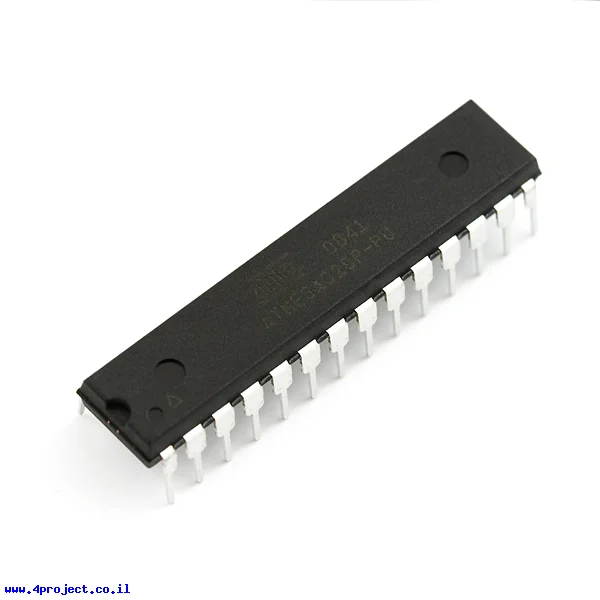 בקר AVR ATMega328 28Pin 20MHz 32KByte 6A/D