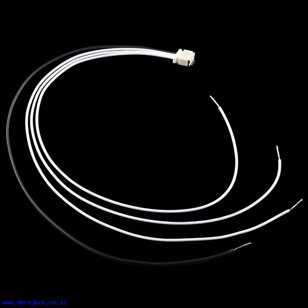 מחבר JST-SH 4-pin עם חוטים - 20 ס"מ