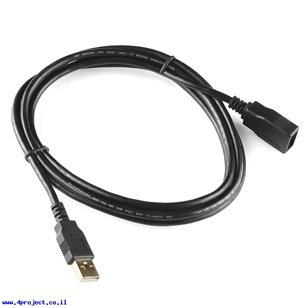 כבל USB מאריך באורך 1.8 מטר