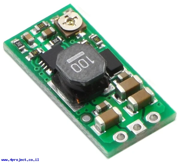 מודול ממיר מתח (מעלה) מתכוונן (4-25V) עד 2A