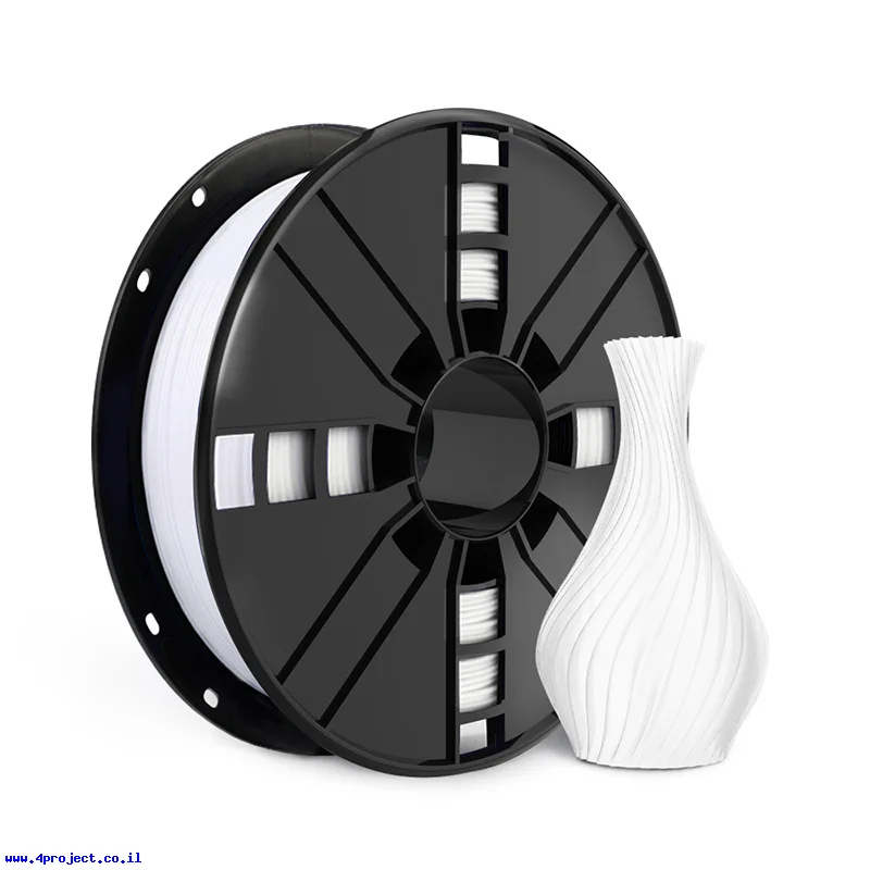 פלסטיק למדפסת תלת-מימד - לבן - PETG 1.75mm