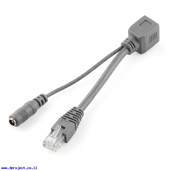 כבל Ethernet RJ45 למעבר מתח על הרשת - PoE פסיבי