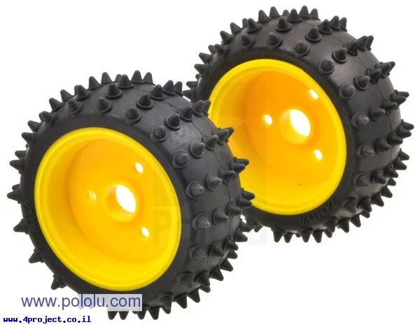 גלגל Tamiya 70194 קוצני 65x26 מ"מ - ערכה של 2