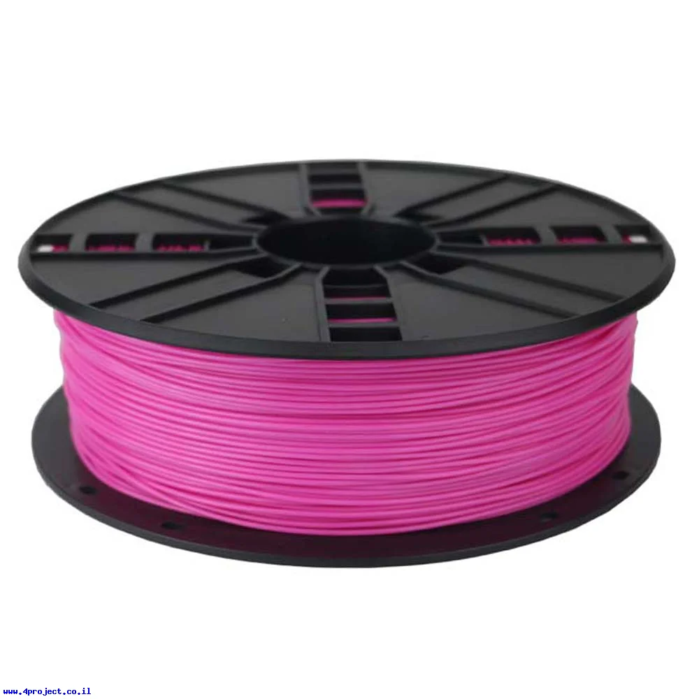 פלסטיק למדפסת תלת-מימד - ורוד - PLA 1.75mm