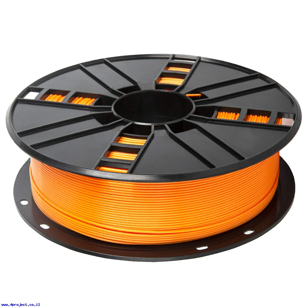 פלסטיק למדפסת תלת-מימד - כתום - ABS 1.75mm