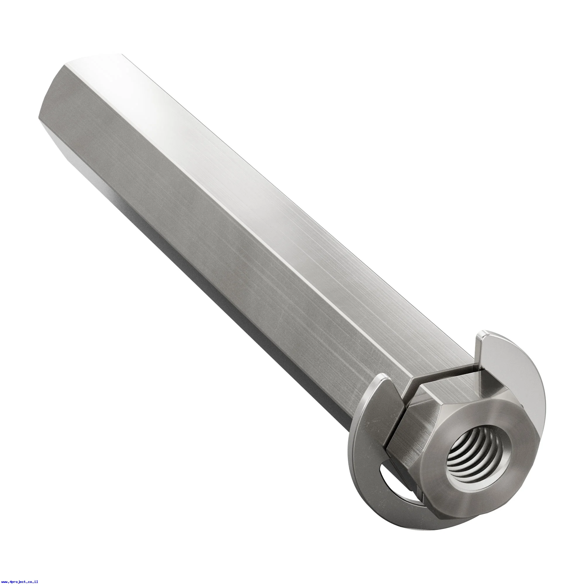 מוט REX 8mm פלדה עם טבעת - אורך 54 מ"מ