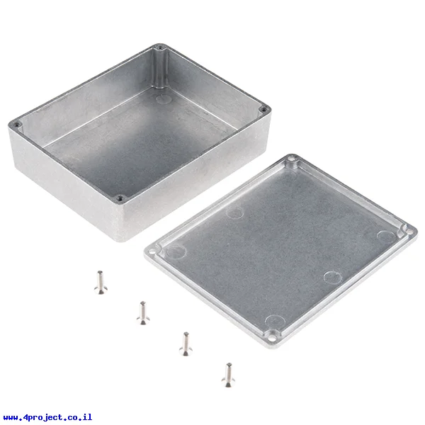קופסת פרוייקט מאלומיניום גדולה - 120x95x35 מ"מ