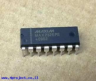 שבב תקשורת RS232 - MAX232