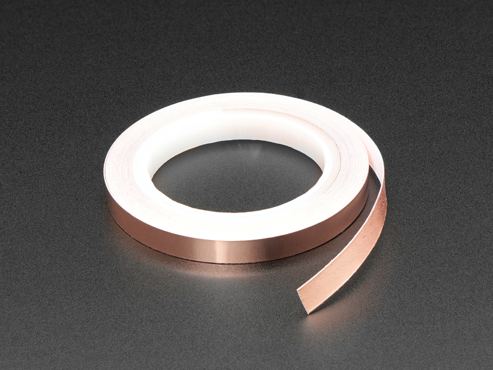 Copper Foil Tape with Conductive Adhesive - 6mm x 5 meters long