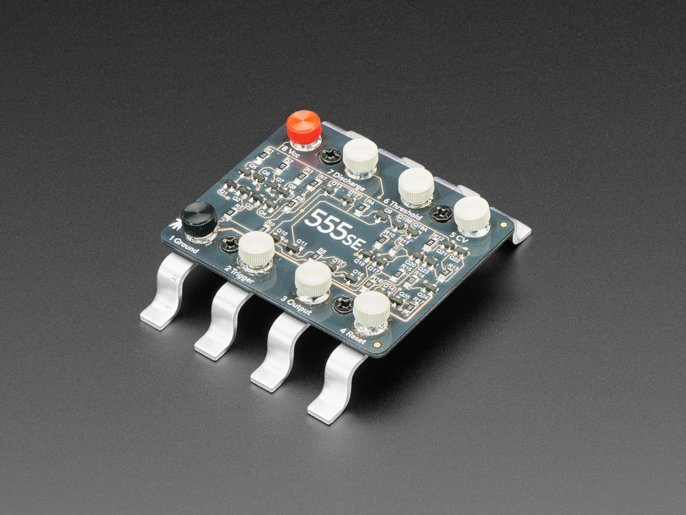 "Three Fives" 555SE Discrete Timer SMT Soldering Kit