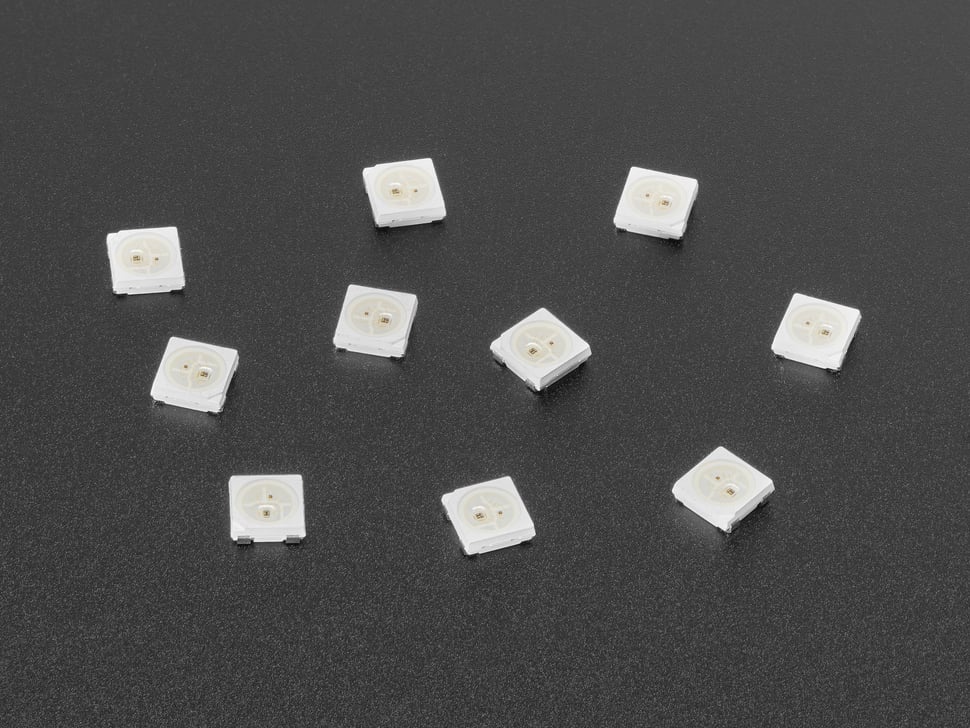 NeoPixel 5050 RGB LED with Integrated Driver Chip - 10 Pack