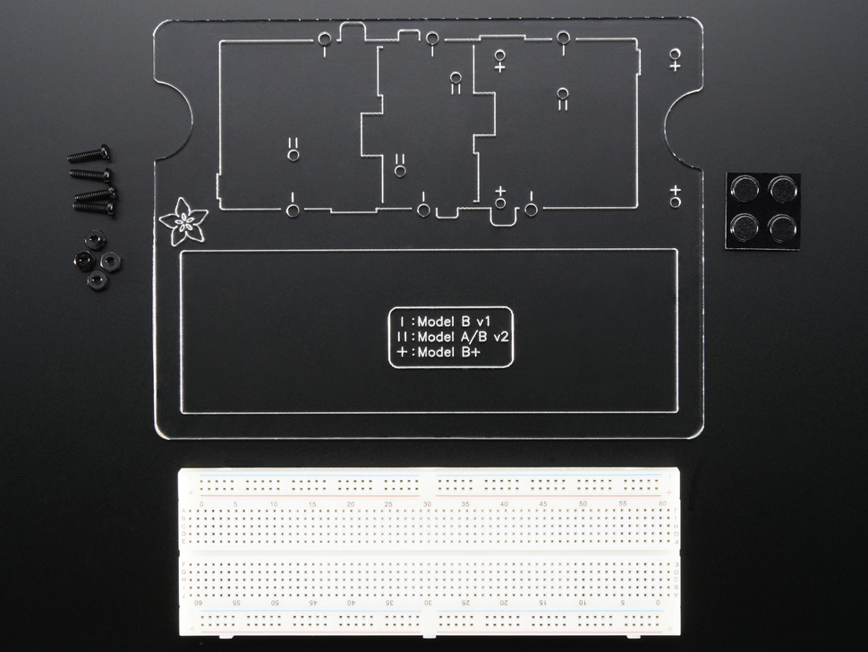 Adafruit Pi Dish for Raspberry Pi - Includes Breadboard