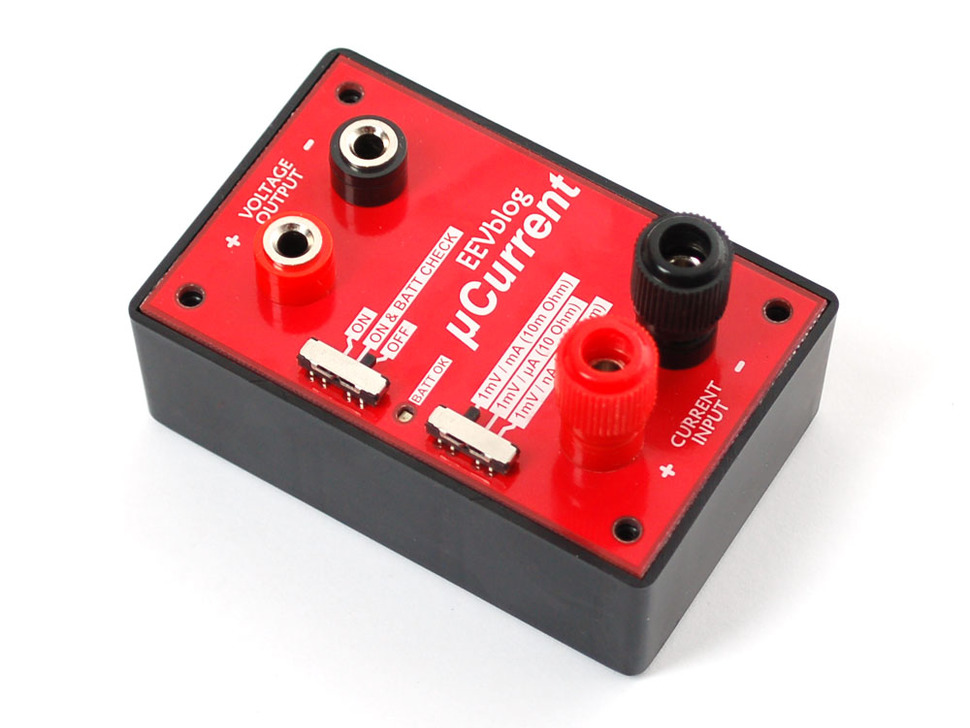 EEVblog uCurrent - Precision nA Current Measurement Assistant